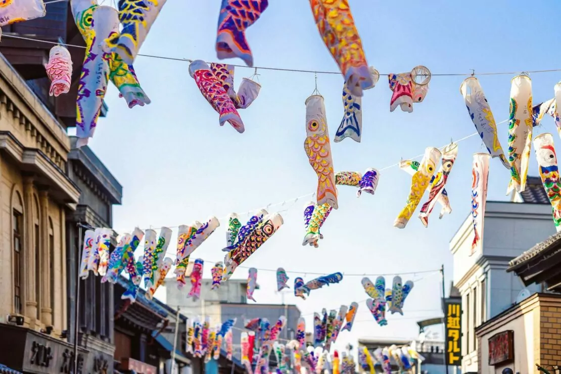 Le koinobori pour la fête des enfants