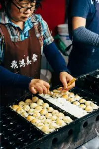 cuisson des takoyaki