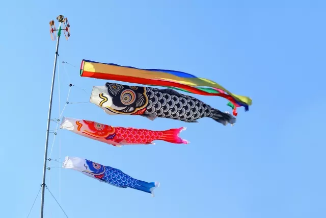 Yaguruma, fukinagashi et koinobori